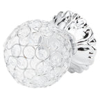 Crystal Candle Holder Electroplated Wrought Iron Candlestick Ornament Electronic Candle Stand