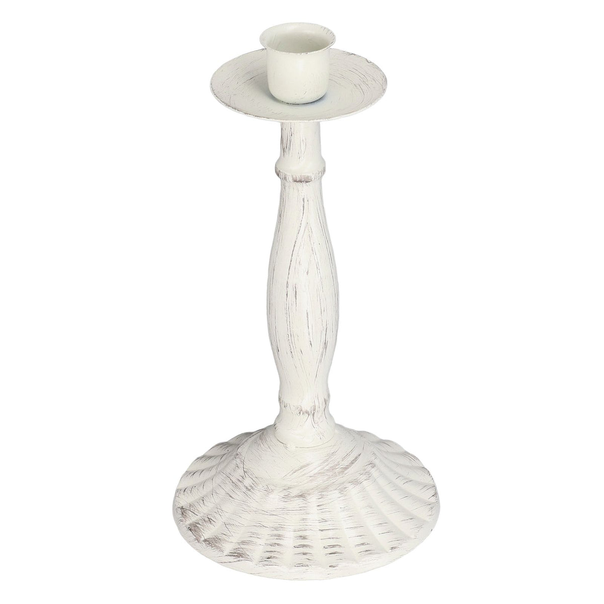 Candle Holders White Iron Material Retro Style Decorative Candlestick Pedestal for Home Decoration