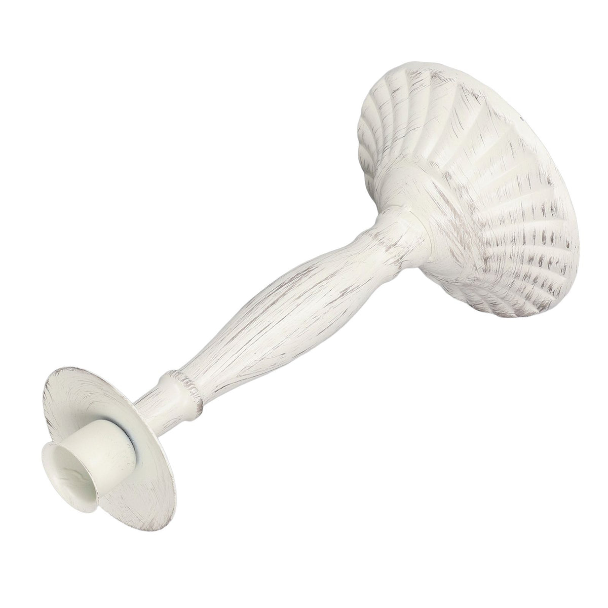 Candle Holders White Iron Material Retro Style Decorative Candlestick Pedestal for Home Decoration