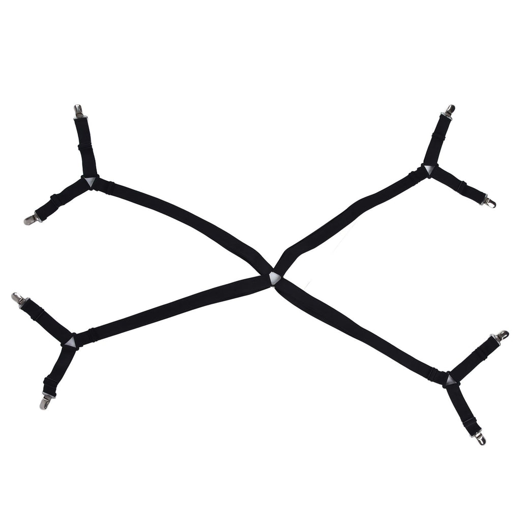 Bed Sheet Clip Lengthened Non Slip Multifunctional Adjustable Bed Sheet Holder for Home HouseholdBlack