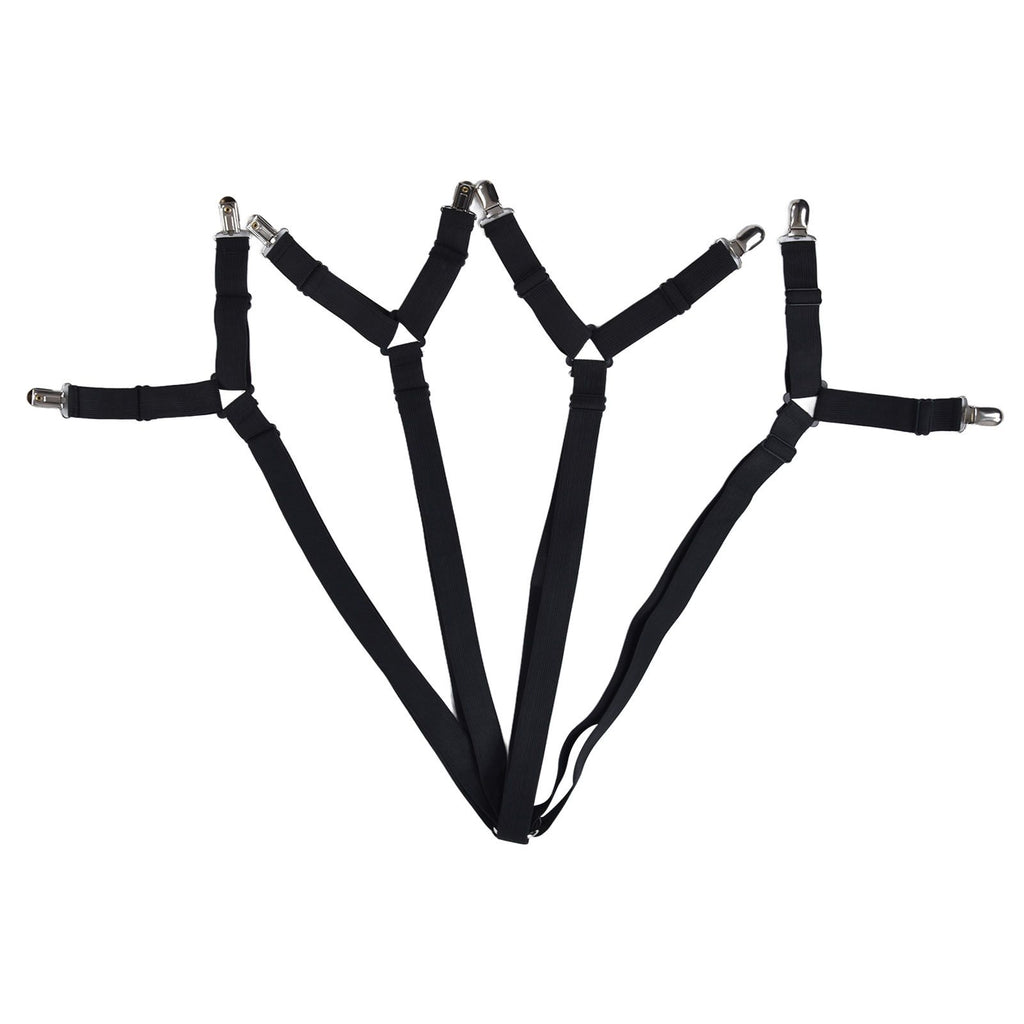 Bed Sheet Clip Lengthened Non Slip Multifunctional Adjustable Bed Sheet Holder for Home HouseholdBlack