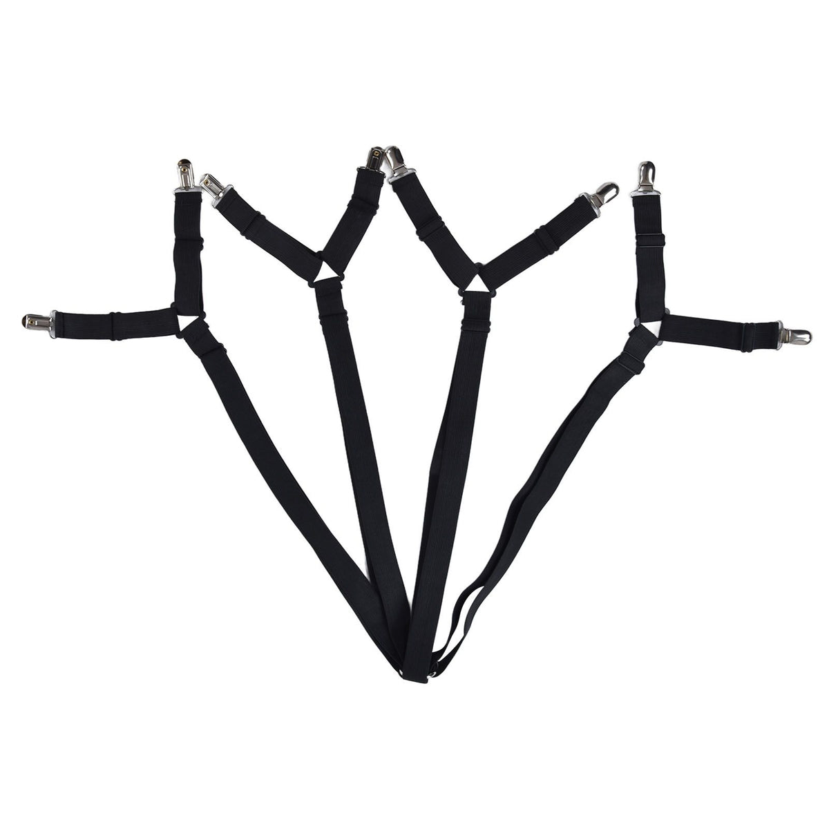 Bed Sheet Clip Lengthened Non Slip Multifunctional Adjustable Bed Sheet Holder for Home HouseholdBlack