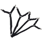 Bed Sheet Clip Lengthened Non Slip Multifunctional Adjustable Bed Sheet Holder for Home HouseholdBlack