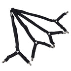 Bed Sheet Clip Lengthened Non Slip Multifunctional Adjustable Bed Sheet Holder for Home HouseholdBlack