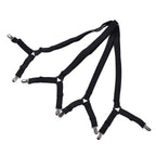 Bed Sheet Clip Lengthened Non Slip Multifunctional Adjustable Bed Sheet Holder for Home HouseholdBlack