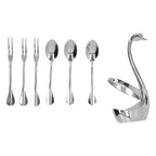Stylish Tableware Storage Holder Rack Stainless Steel Fork Spoon Kitchen Tableware Set