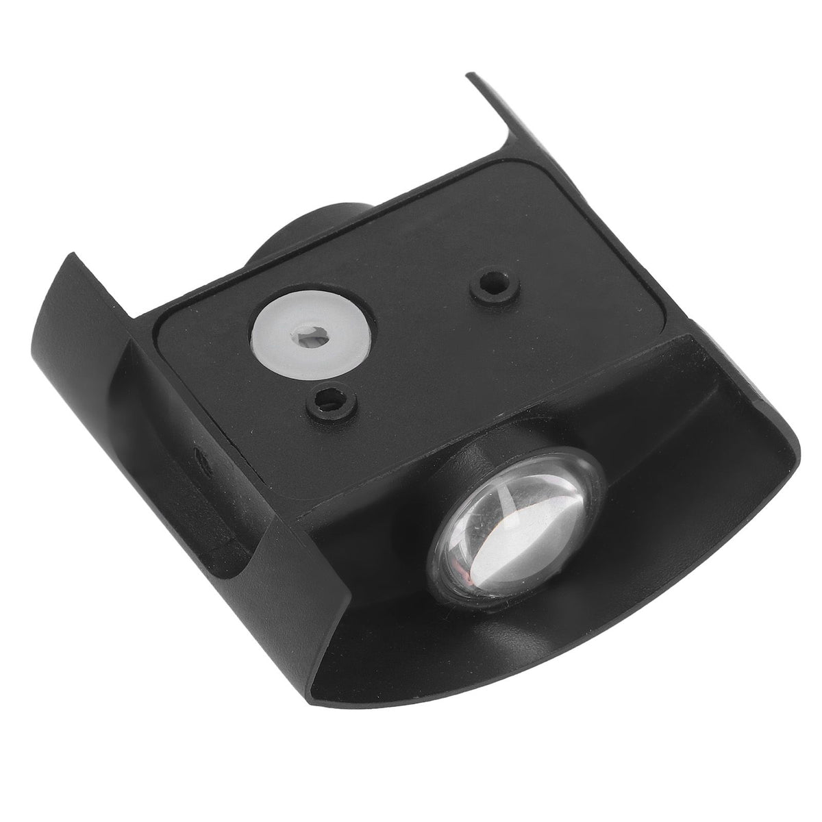 LED Wall Light Waterproof Decorative Aluminum Alloy Black Wall Sconce Lamp for Outdoor 110‑265V White Light