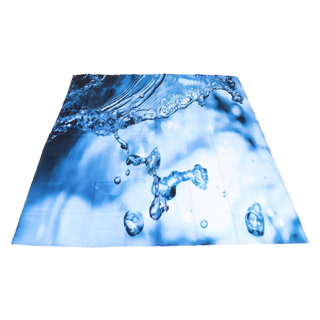 Shower Curtain Set Waterproof Hanging Bath Curtain with Rings Bathroom Accessory150x180cm