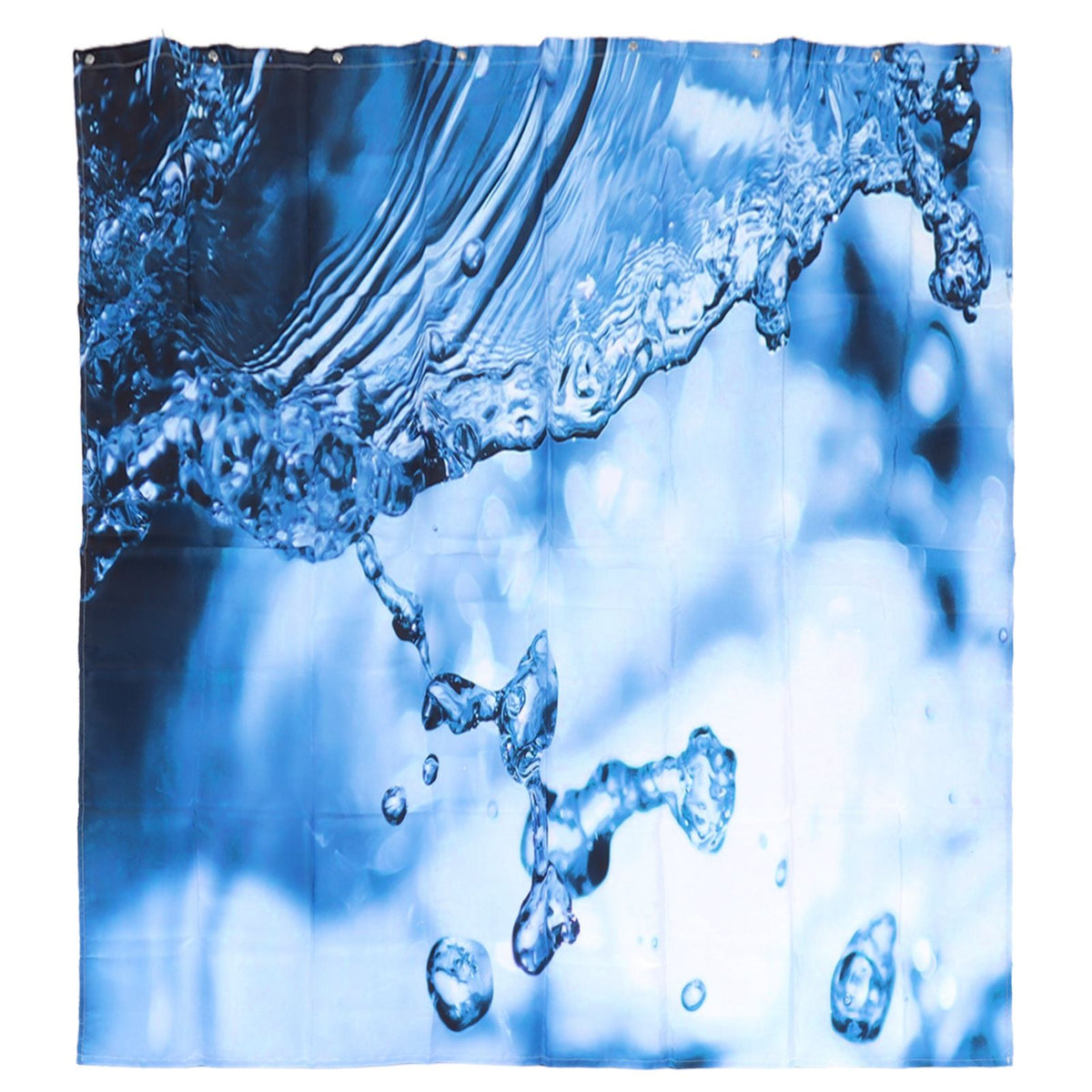 Shower Curtain Set Waterproof Hanging Bath Curtain with Rings Bathroom Accessory150x180cm