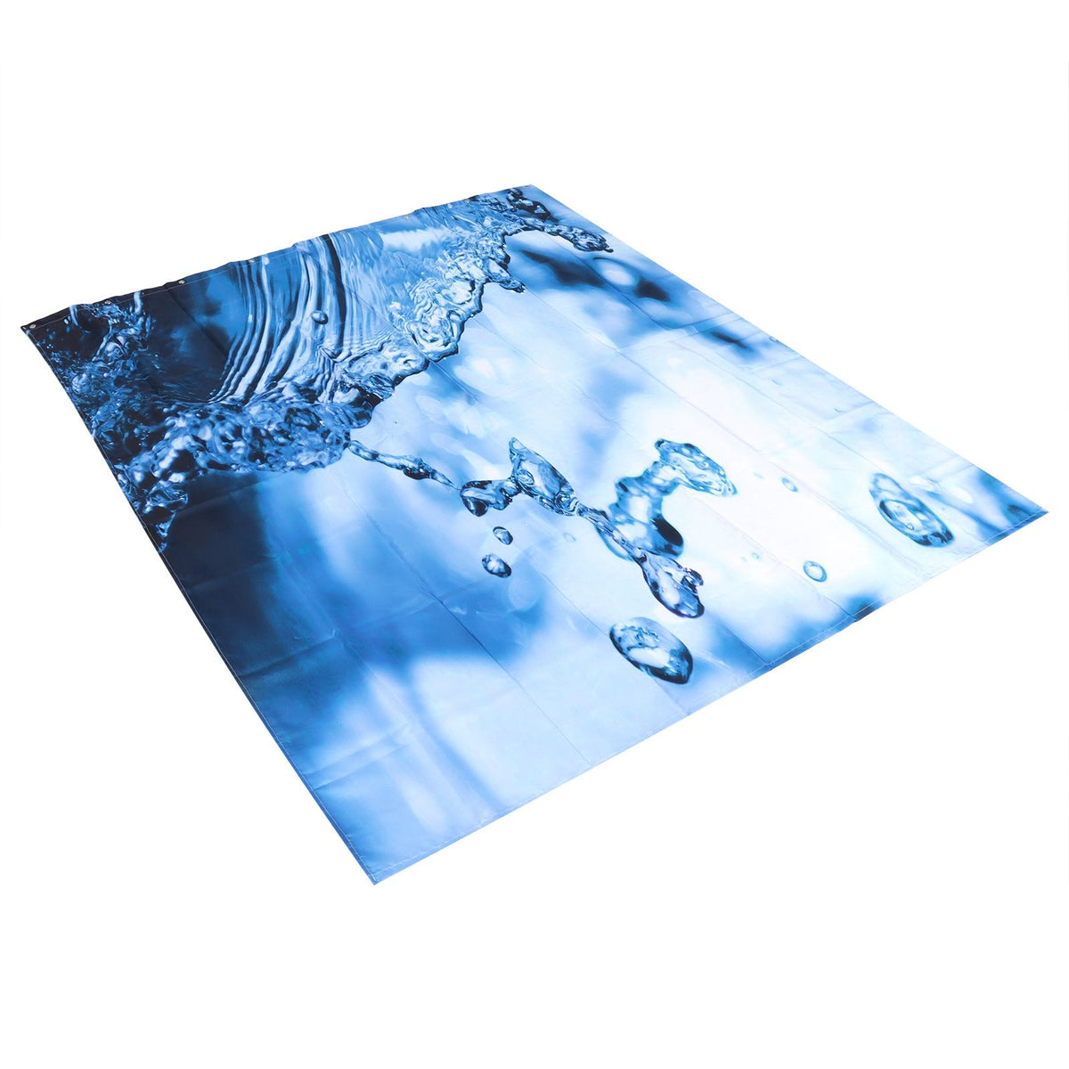 Shower Curtain Set Waterproof Hanging Bath Curtain with Rings Bathroom Accessory180x180cm
