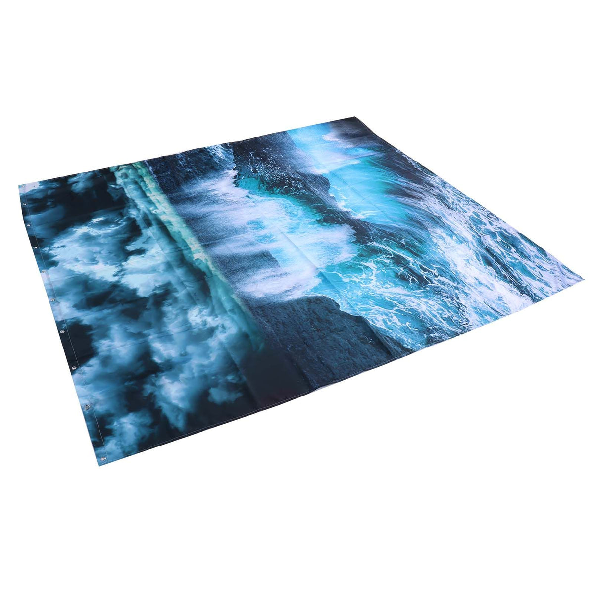 Innovative Shower Curtain with Hanging Rings Bath Curtain Home Bathroom Accessory180x180cm