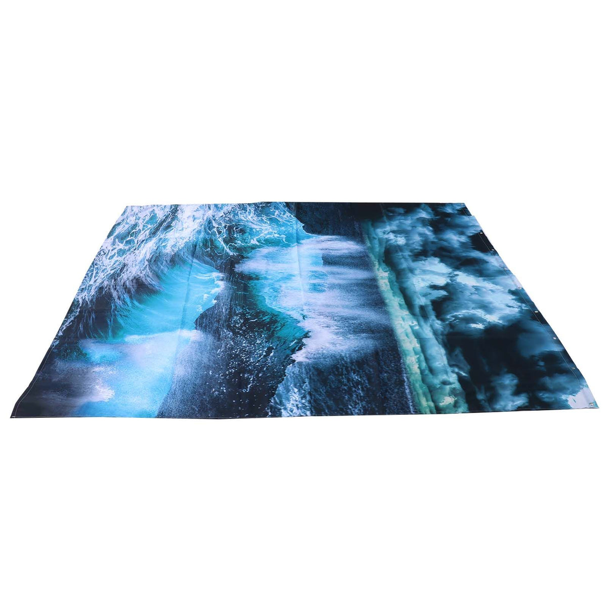 Innovative Shower Curtain with Hanging Rings Bath Curtain Home Bathroom Accessory180x180cm