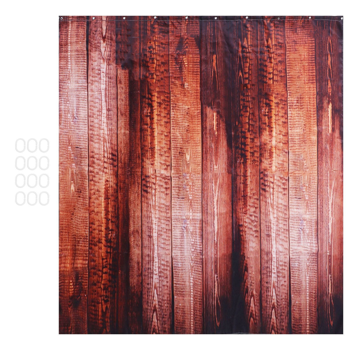 Waterproof Curtain with Hooks Shower Bath Curtain for Bathroom Home Decoration150x180 cm