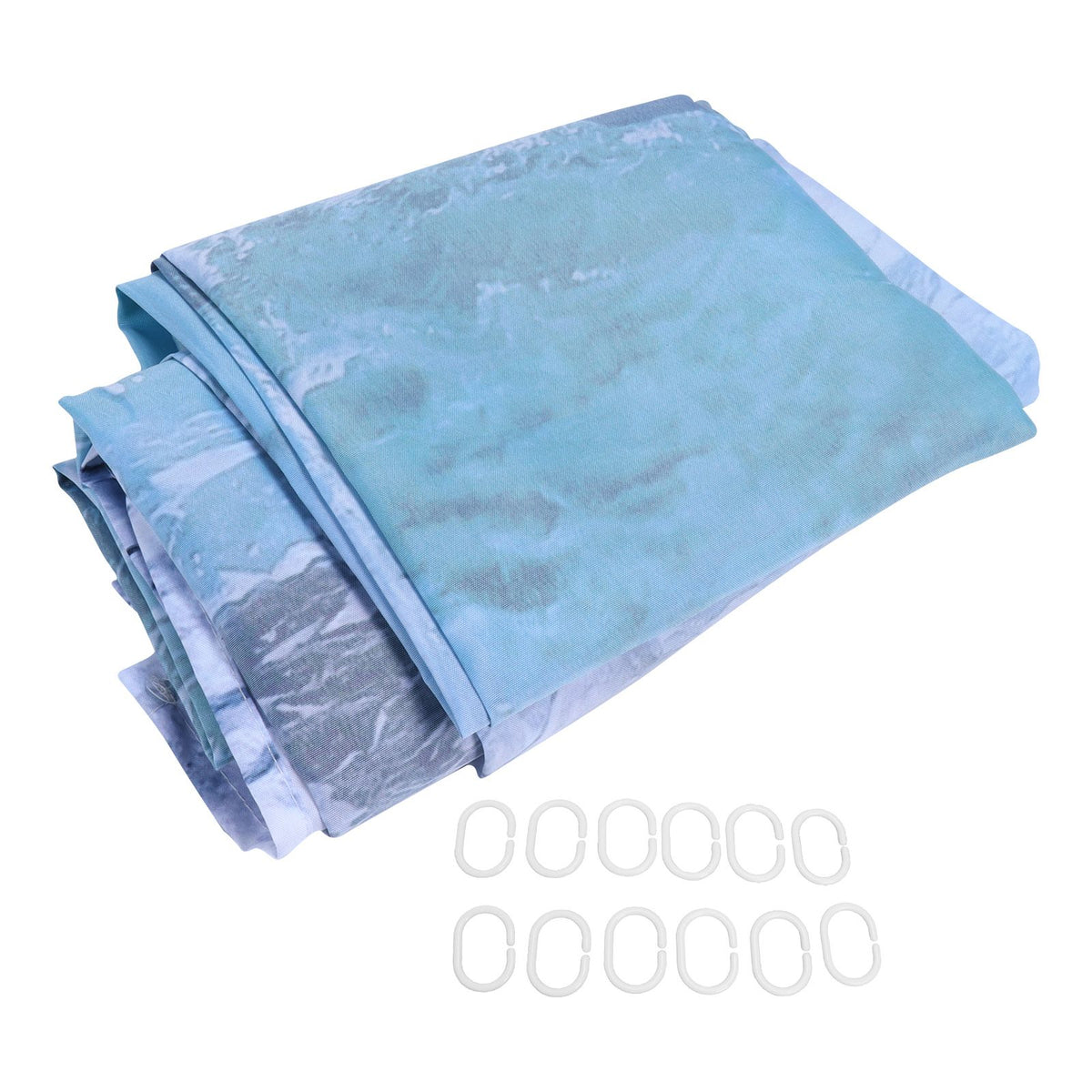 Shower Curtain with 12 Hooks Waterproof Shower Curtain Set for Bathroom Supplies150x180 cm