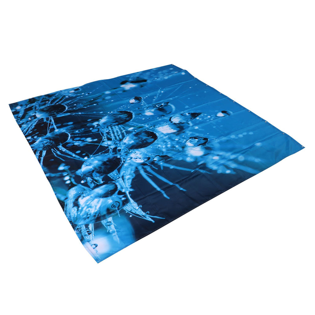 Shower Curtain with 12 Hooks Waterproof Shower Bath Curtain for Bathroom Decoration180x180 cm