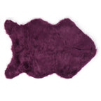 Faux Sheepskin Fur Rug Soft Carpet Area Rug for Bedroom Sofa Floor Living Room DecorPurple