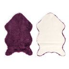 Faux Sheepskin Fur Rug Soft Carpet Area Rug for Bedroom Sofa Floor Living Room DecorPurple