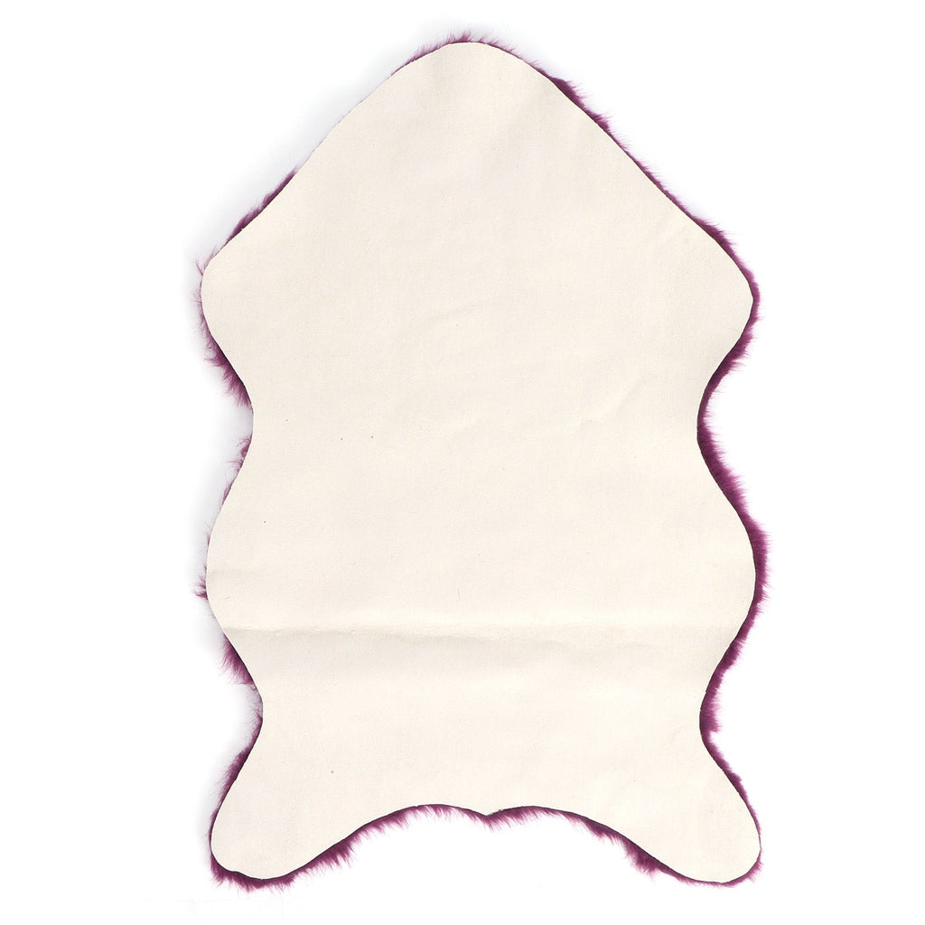 Faux Sheepskin Fur Rug Soft Carpet Area Rug for Bedroom Sofa Floor Living Room DecorPurple