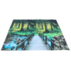 Polyester Tapestry Forest Landscape Pattern Wall Hanging Blanket Bedroom Dormitory Decors230x180cm