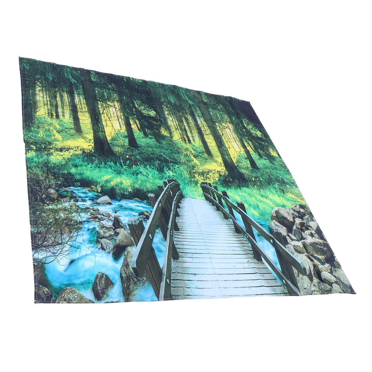 Polyester Tapestry Forest Landscape Pattern Wall Hanging Blanket Bedroom Dormitory Decors230x180cm