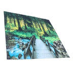 Polyester Tapestry Forest Landscape Pattern Wall Hanging Blanket Bedroom Dormitory Decors150x150cm