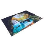 Cave River Landscape Pattern Tapestry Wall Hanging Wall Blanket for Bedroom Decor150x150cm