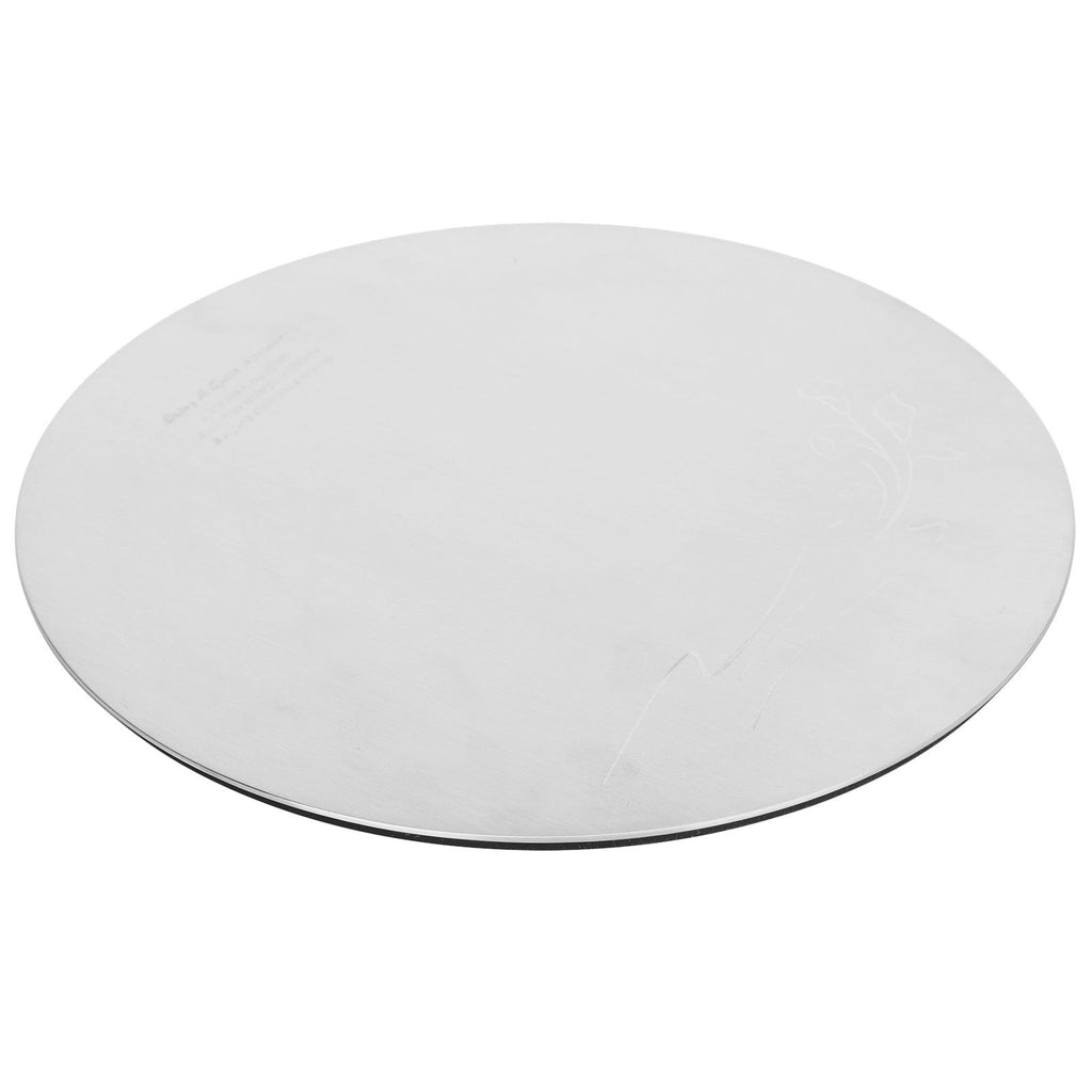 Round Sushi Plate Innovative 304 Stainless Steel Cake Dessert Dish Tray for Kitchen RestaurantL
