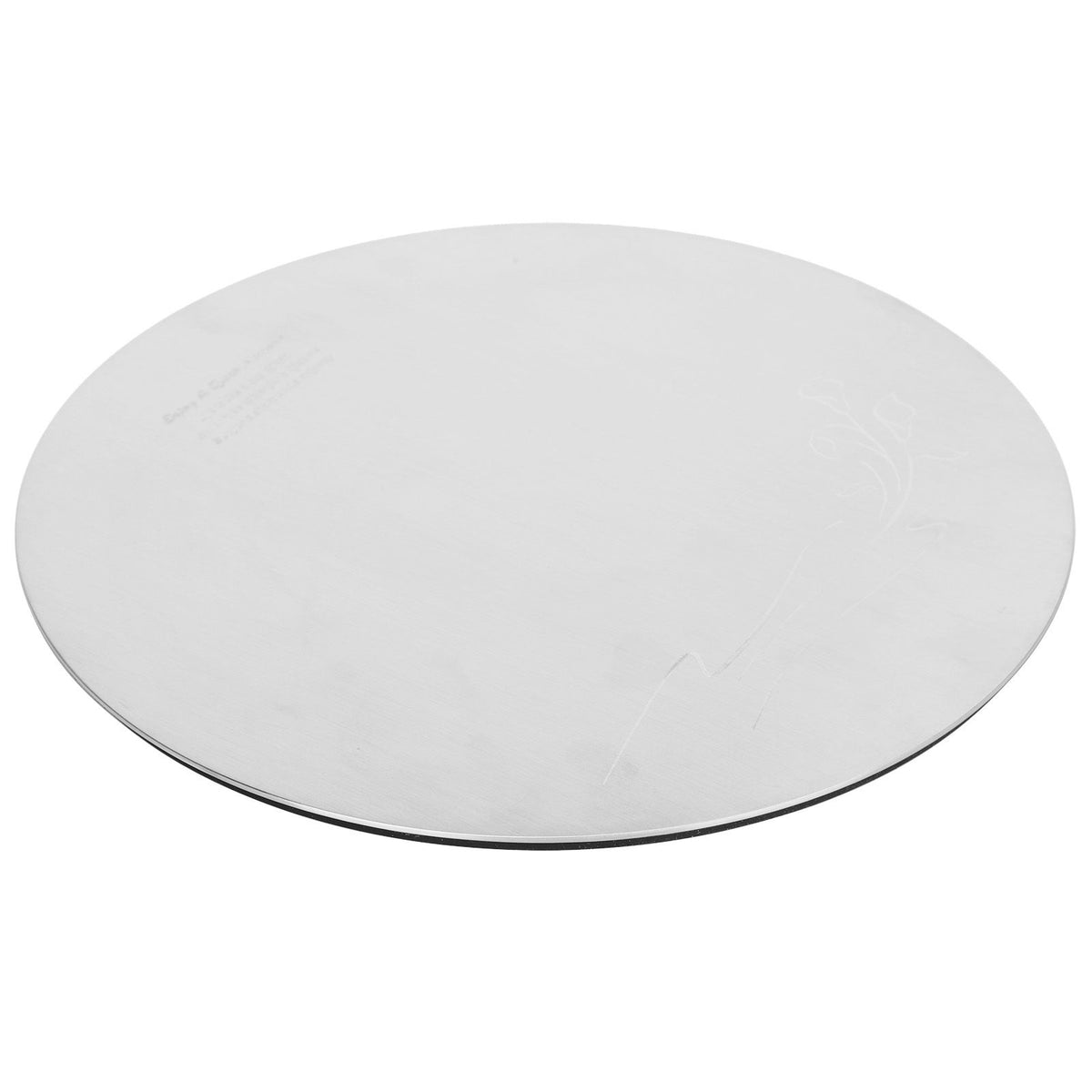Round Sushi Plate Innovative 304 Stainless Steel Cake Dessert Dish Tray for Kitchen RestaurantL