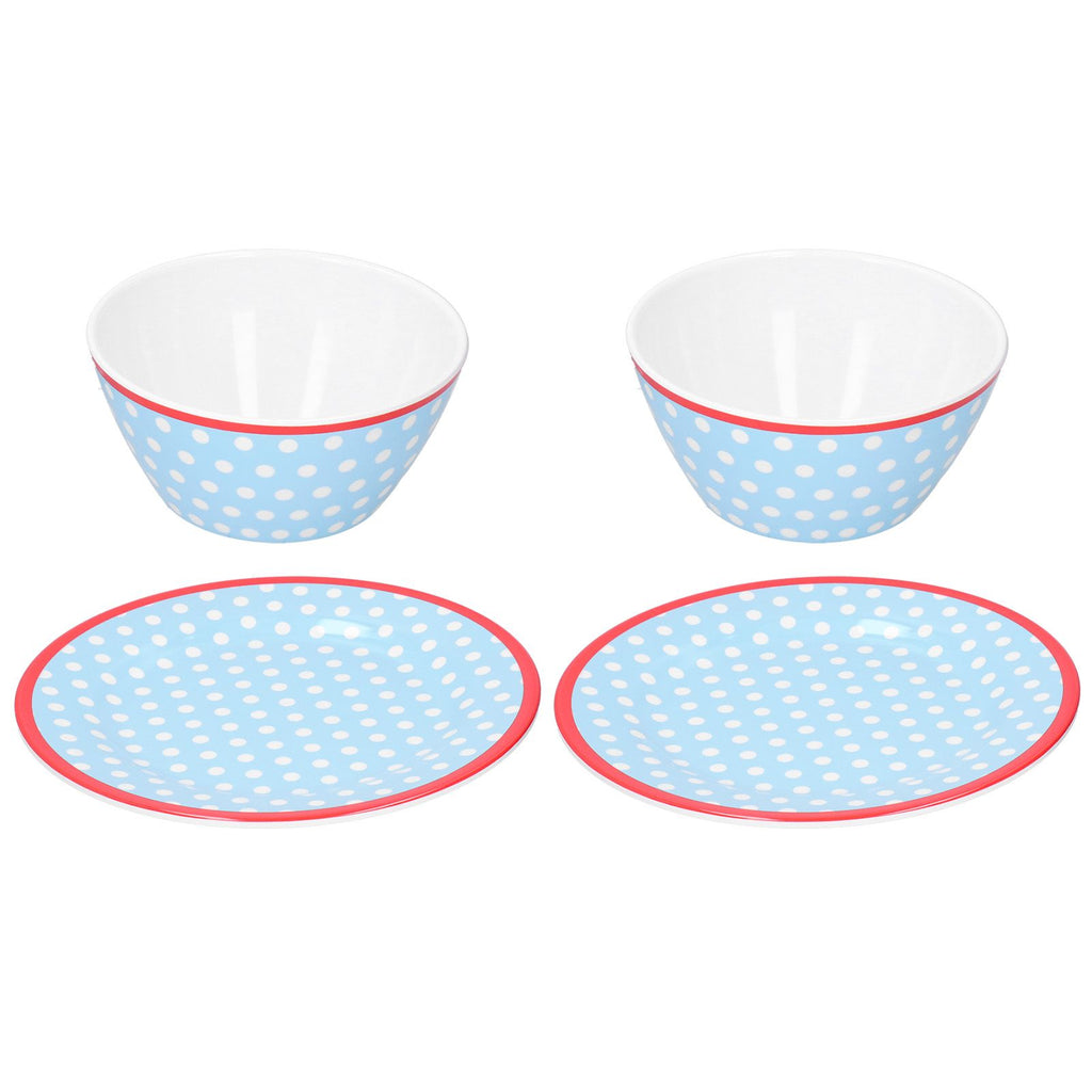 4Pcs/Set Salad Fruit Plate Dish Bowl Set Dinnerware Tableware for Home Restaurant Supplies