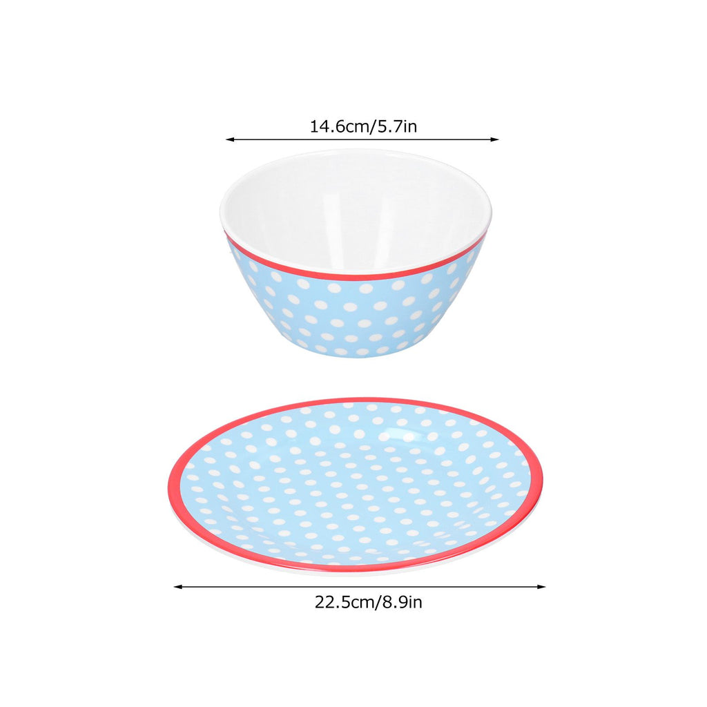 4Pcs/Set Salad Fruit Plate Dish Bowl Set Dinnerware Tableware for Home Restaurant Supplies