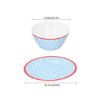 4Pcs/Set Salad Fruit Plate Dish Bowl Set Dinnerware Tableware for Home Restaurant Supplies