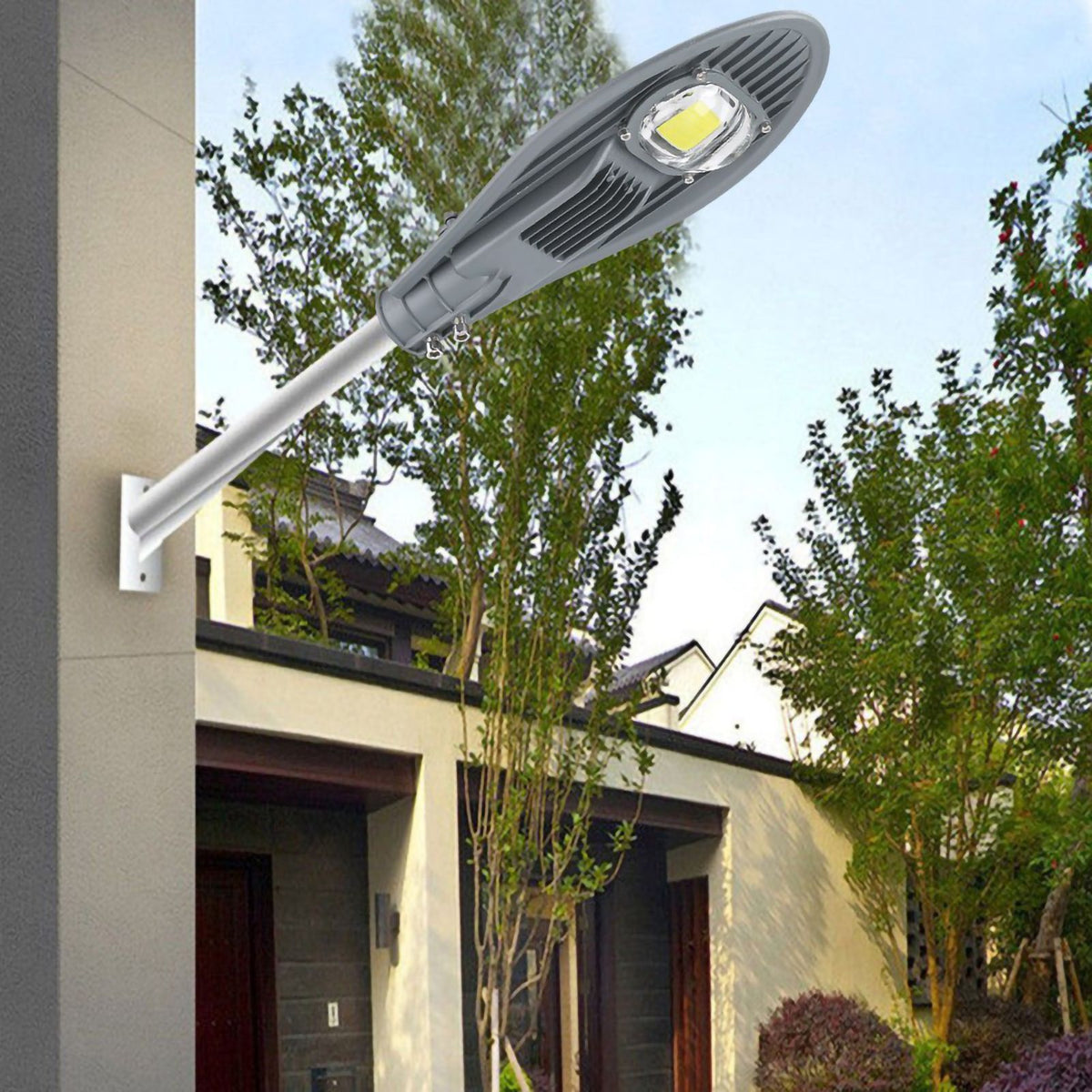 LED Road Street Flood Light Lamp for Outdoor Garden Yard Lamp Lighting 85-265V (30W Warm White)
