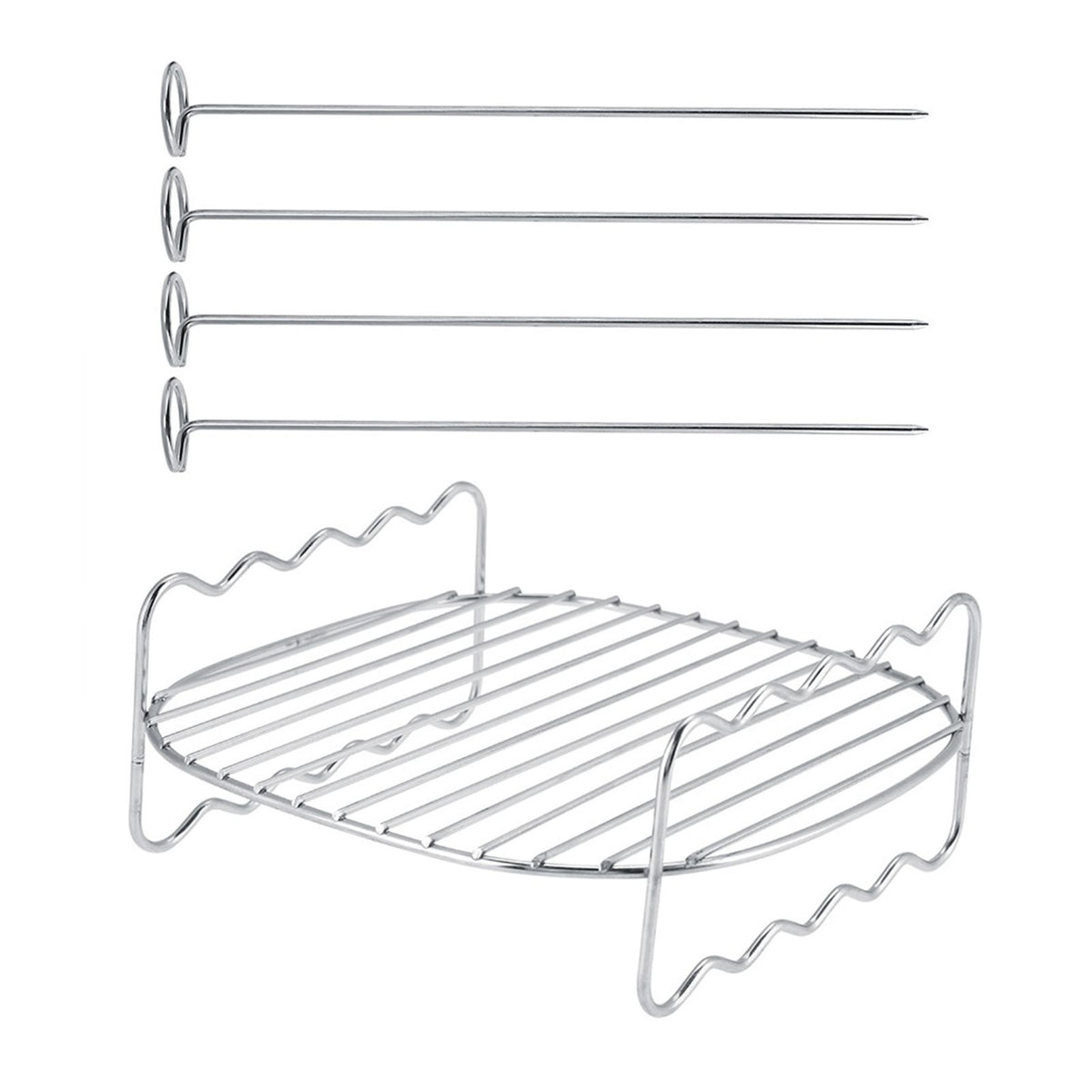 Replacement BBQ Rack Double Layer Skewers Baking Tray For Philips Air Fryer