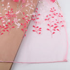 100*200cm Tulips Printing Tulle Curtains Sheer Drape Balcony Window Decoration Pink