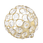 Crystal Tea Light Candle Holders Wedding Decor Table Centerpieces (Gold Diameter 8cm)