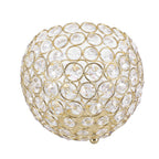 Crystal Tea Light Candle Holders Wedding Decor Table Centerpieces (Gold Diameter 15cm)