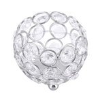 Crystal Tea Light Candle Holders Wedding Decor Table Centerpieces (Silver Diameter 8cm)
