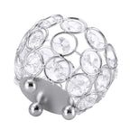 Crystal Tea Light Candle Holders Wedding Decor Table Centerpieces (Silver Diameter 8cm)