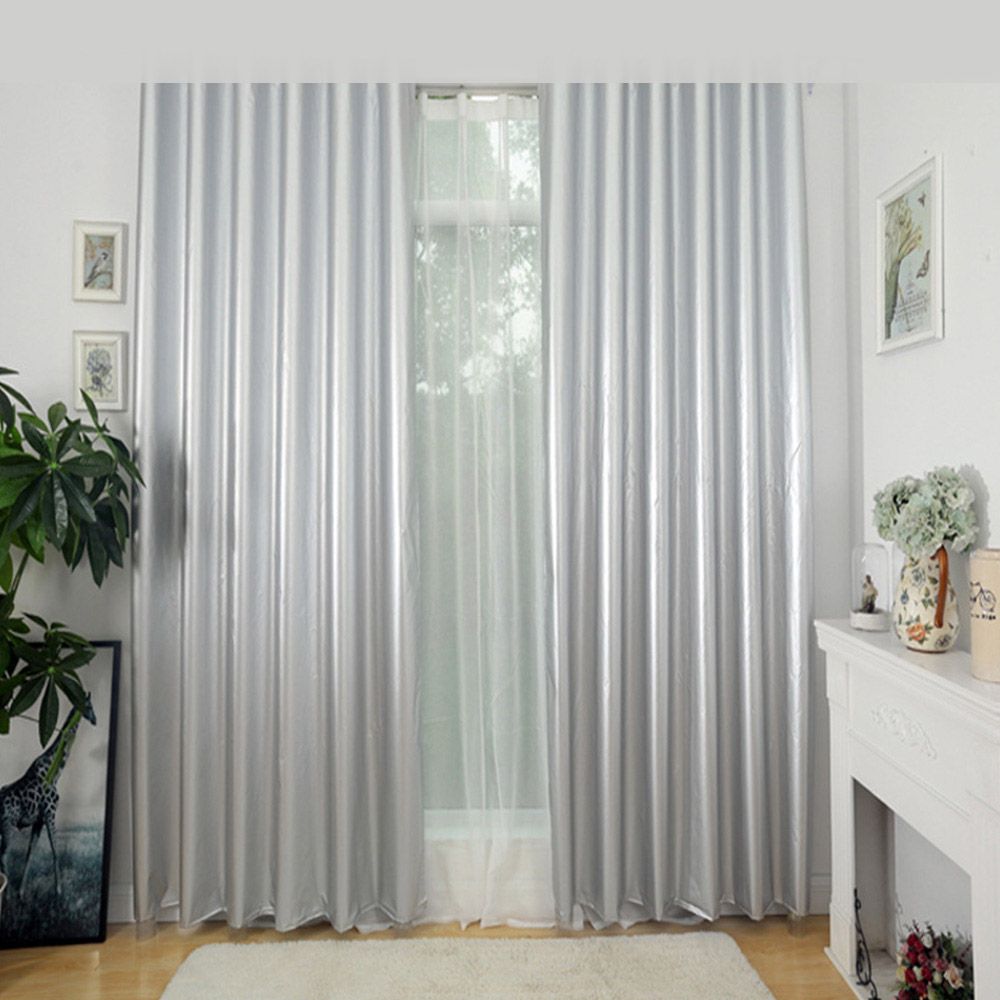 Thickened Full Blackout Curtains Bedroom Sunscreen Heat Insulation Sunshade With S Hook 2.8m Width 2m Height