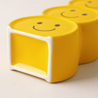 Smile Face Vase Multi Purpose Creative Fun Compact Ceramic Smile Face Stacking Vase for Home Decor