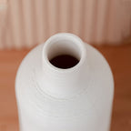 4PCS White Ceramic Vase Rustic Farmhouse Table Vases Living Room Kitchen Bedroom Decoration