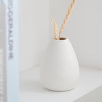 4PCS White Ceramic Vase Rustic Farmhouse Table Vases Living Room Kitchen Bedroom Decoration