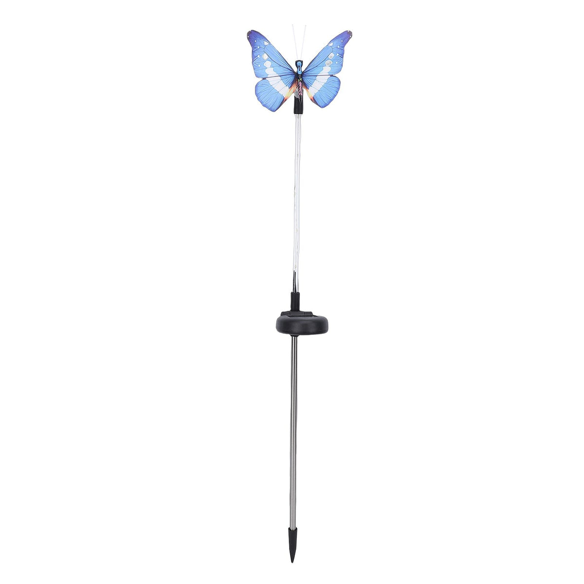 2 Pack Solar Lights LED Lawn Lights RGB Color Changing Outdoor Rainproof ABS Solar Powered Butterfly Decorative Landscape Lighting for Yard Patio Lawn Pathway