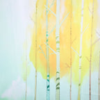 Small Tree Pattern Waterproof Mildew Proof Shower Curtain with Hooks Bathroom Decor150x180cm