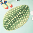 Leaf shaped Floor Mat Entrance Non slip Door Mat for Living Room Bedroom Home Supplies