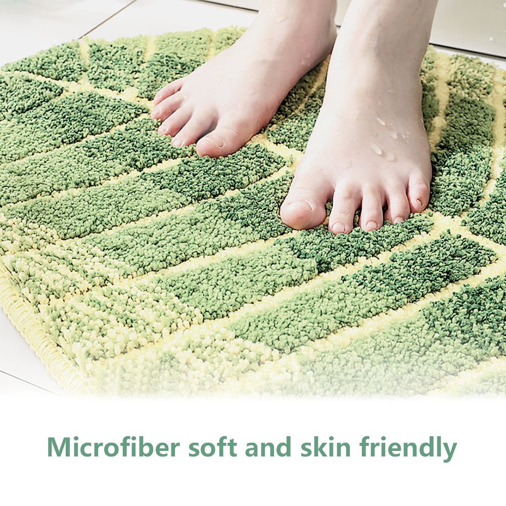 Leaf shaped Floor Mat Entrance Non slip Door Mat for Living Room Bedroom Home Supplies