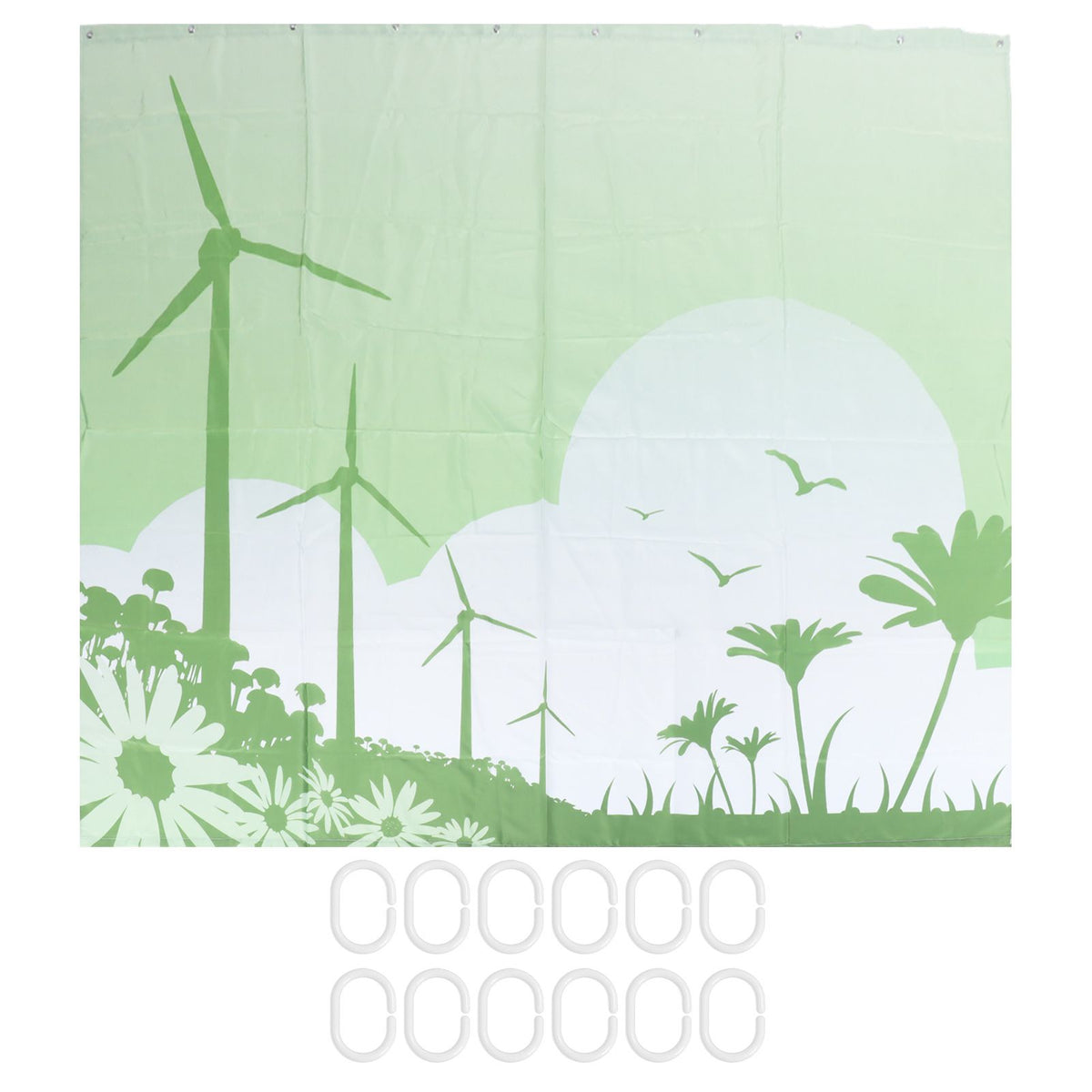 Blackout Curtains Waterproof Shower Curtain Blocking Drapes Window Curtain Panels for Bedroom Living Room Study HotelL