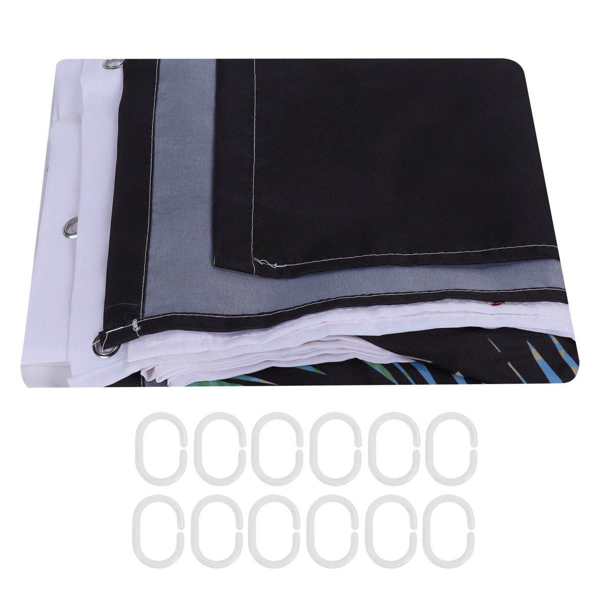 Partition Bathroom Curtain Waterproof Polyester Fiber Shower Curtain Bathroom Accessory180x200cm