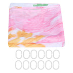 Summer Floral Pattern Shower Curtain with Hook Bathroom Curtain for Home Bathtubs180x200cm