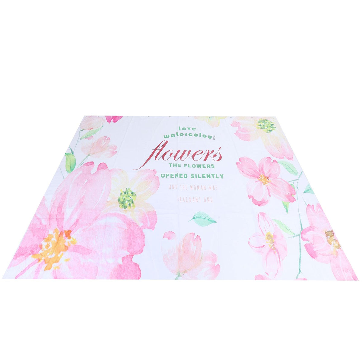 Summer Floral Pattern Shower Curtain with Hook Bathroom Curtain for Home Bathtubs180x200cm